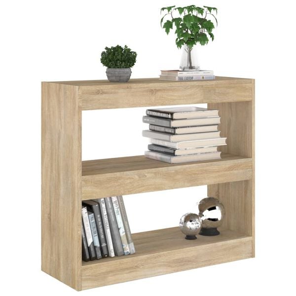 vidaXL Βιβλιοθήκη/Διαχωριστικό Χώρου Sonoma Δρυς 80 x 30 x 72 εκ.