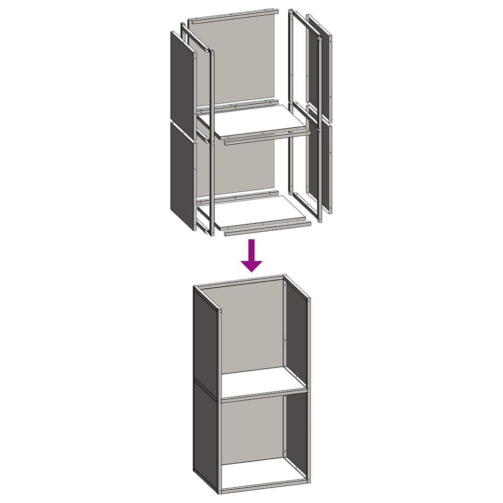vidaXL Ράφι Καυσόξυλων Ανθρακί 40x30x80 εκ. Χάλυβας ψυχρής έλασης