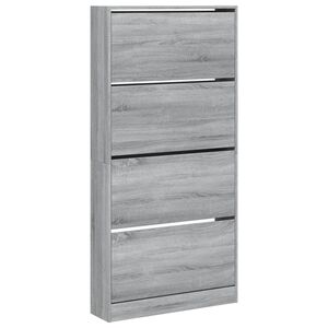 vidaXL &Pi;&alpha;&pi;&omicron;&upsilon;&tau;&sigma;&omicron;&theta;ή&kappa;&eta; &mu;&epsilon; 4 &Alpha;&nu;&alpha;&kappa;&lambda;. &Sigma;&upsilon;&rho;&tau;ά&rho;&iota;&alpha; &Gamma;&kappa;&rho;&iota; Sonoma 80x21x163,5 &epsilon;&kappa;.