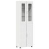 vidaXL Highboard FLORIN 60 x 35 x 182 &epsilon;&kappa;. &Lambda;&epsilon;&upsilon;&kappa;ό &Epsilon;&pi;&epsilon;&xi;&epsilon;&rho;&gamma;&alpha;&sigma;&mu;έ&nu;&omicron; &Xi;ύ&lambda;&omicron;