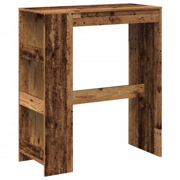 vidaXL Τραπέζι Μπαρ με Ράγες 90x40x103,5 εκ. Επεξεργ. Ξύλο