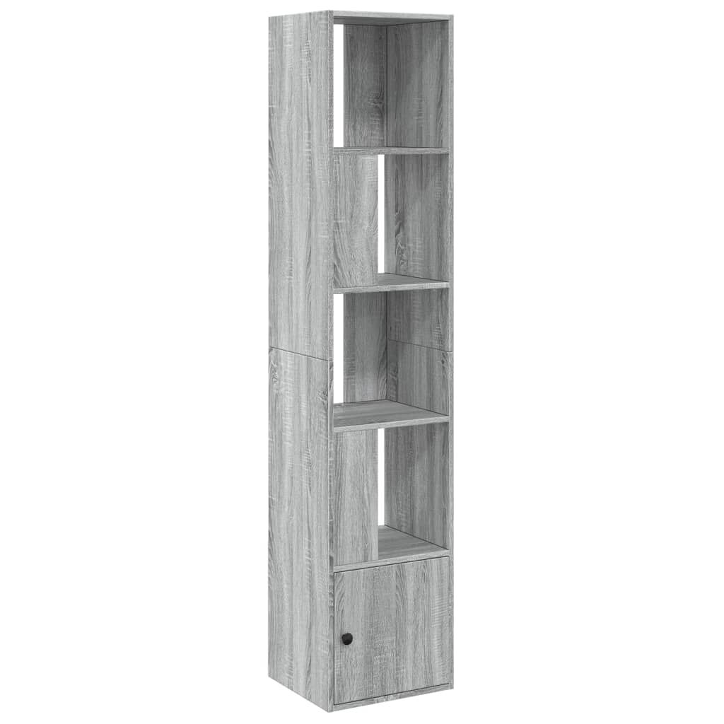 vidaXL Βιβλιοθήκη Γκρι Sonoma 40x36x189 εκ. από Επεξεργ. Ξύλο