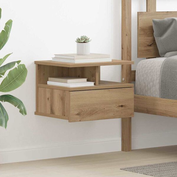 vidaXL &Kappa;&rho;&epsilon;&beta;ά&tau;&iota; &mu;&epsilon; Float Artisan Oak 40 x 31 x 28 &epsilon;&kappa; &Epsilon;&pi;&epsilon;&xi;&epsilon;&rho;&gamma;&alpha;&sigma;&mu;έ&nu;&omicron; &xi;ύ&lambda;&omicron;