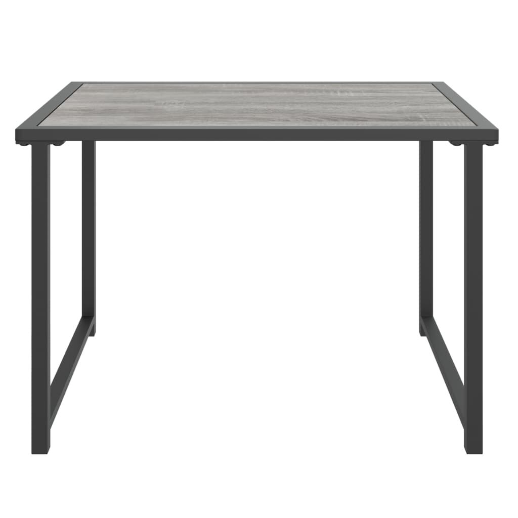 vidaXL Τραπέζι Κήπου Ανθρακί 55 x 40 x 37 εκ. Ατσάλινο