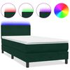 vidaXL &Kappa;&rho;&epsilon;&beta;ά&tau;&iota; Boxspring &mu;&epsilon; &Sigma;&tau;&rho;ώ&mu;&alpha; & LED &sigma;&kappa;&omicron;ύ&rho;&omicron; &pi;&rho;ά&sigma;&iota;&nu;&omicron; 90x220 cm Velvet