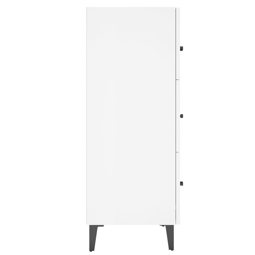 vidaXL Ντουλάπι Γυαλιστερό Λευκό 69,5x34x90 εκ. Επεξεργασμένο Ξύλο