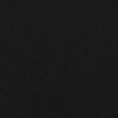 vidaXL Κεφαλάρι Κρεβατιού LED Μαύρο 80x5x118/128 εκ. Υφασμάτινο