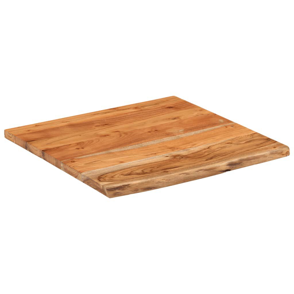 vidaXL Πάγκος Μπάνιου Ορθογώνιος 60x60x3,8 εκ. Μασίφ Ξύλο Οξιάς