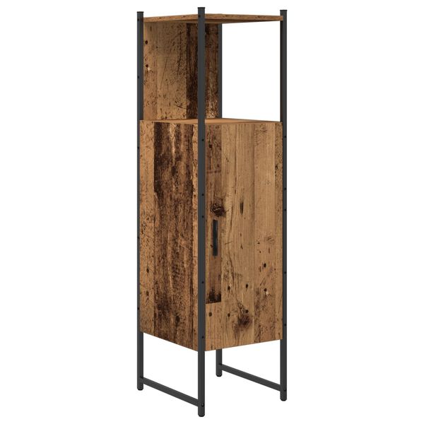 vidaXL Σετ Επίπλων Μπάνιου με αποθήκευση 3 pcs Καφέ 33 x 33 x 102.5 εκ