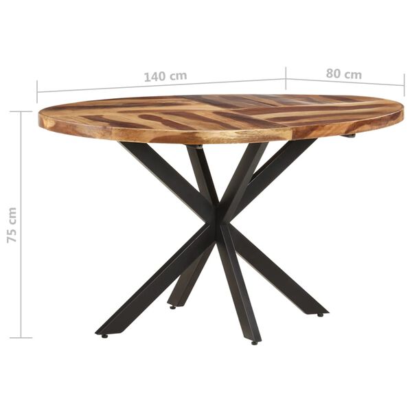 vidaXL Τραπεζαρία 140 x 80 x 75 εκ. από Μασίφ Ξύλο Ακακίας