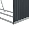 vidaXL Ξυλοθήκη Ανθρακί 120x45x140 εκ. από Γαλβανισμένο Ατσάλι