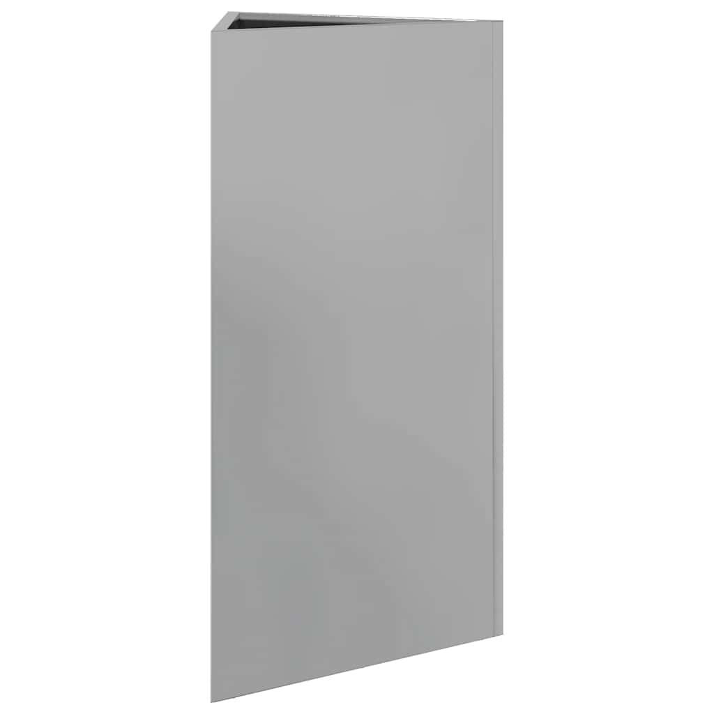 vidaXL Ζαρντινιέρες Κήπου 2 τεμ. Τρίγωνο 40x40x75 εκ Γαλβ. Ατσάλι