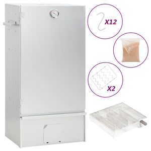 vidaXL Καπνιστήριο Μπάρμπεκιου με Σύστημα Κρύου Καπνού Γαλβαν. Χάλυβας