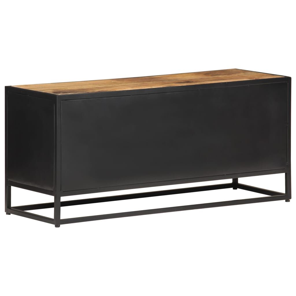 vidaXL Έπιπλο Τηλεόρασης 90x30x40εκ Ακατ. Μάνγκο/Φυσικό Ζαχαροκάλαμο