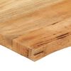 vidaXL Επιφάνεια Τραπεζιού 80x80x2,5 εκ. Live Edge Μασίφ Ξύλο Μάνγκο