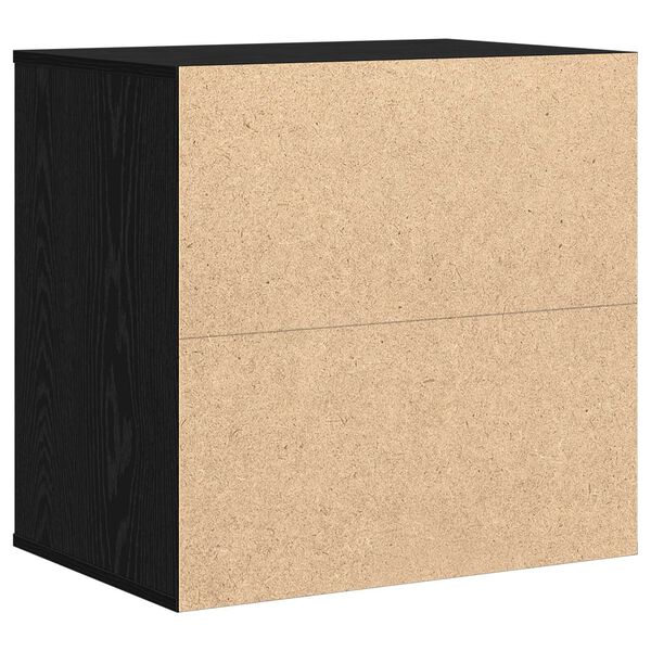 vidaXL Κουτί με Συρτάρια Μαύρη δρυς 60 x 41 x 58 cm Επεξεργασμένο ξύλο