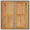 vidaXL Σέτ φαγητού για κήπο 3 pcs Γκρι 90 x 90 x 75 cm συνθετικό ρατάν