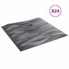 vidaXL &Pi;ά&nu;&epsilon;&lambda; &tau;&omicron;ί&chi;&omicron;&upsilon; 24 pcs &Gamma;&kappa;&rho;ί&zeta;&omicron; &Pi;έ&tau;&rho;&epsilon;&sigmaf; 50 x 50 cm &Phi;&epsilon;&lambda;&iota;&zeta;ό&lambda; XPS