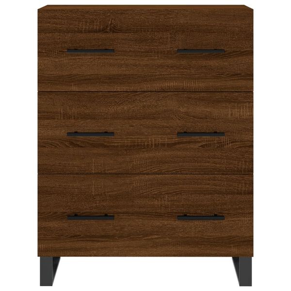 vidaXL Ντουλάπι Καφέ Δρυς 69,5 x 34 x 90 εκ. Επεξεργασμένο Ξύλο