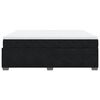 vidaXL Κρεβάτι Boxspring με Στρώμα Μαύρο 180x200 εκ. Βελούδινο