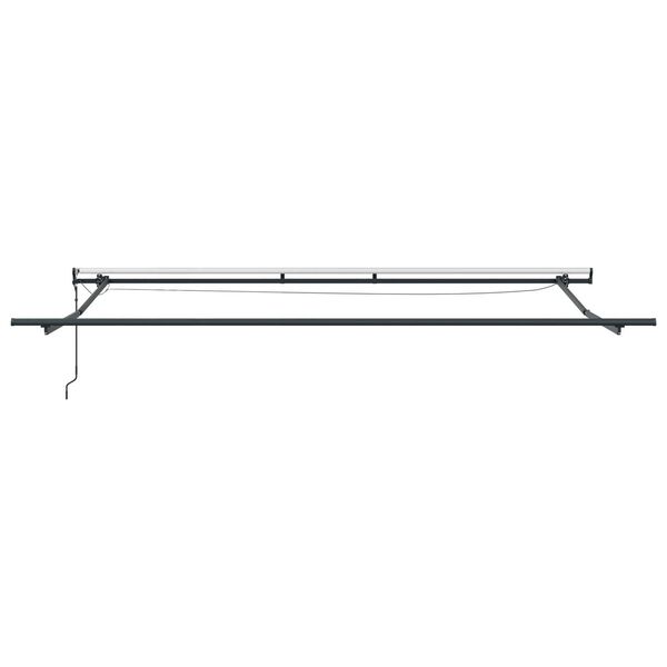 vidaXL Αυτόματη Ανασυρόμενη Τέντα με LED Μαύρη 450x350 cm