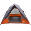vidaXL Σκηνή Camping Γκρι και πορτοκαλί 275 x 230 x 140 εκ.