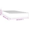 vidaXL Στρώμα με Pocket Springs Taupe 120x190x20 εκ. Υφασμάτινο