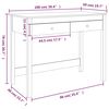 vidaXL Γραφείο με Συρτάρια 100 x 50 x 78 εκ. από Μασίφ Ξύλο Πεύκου