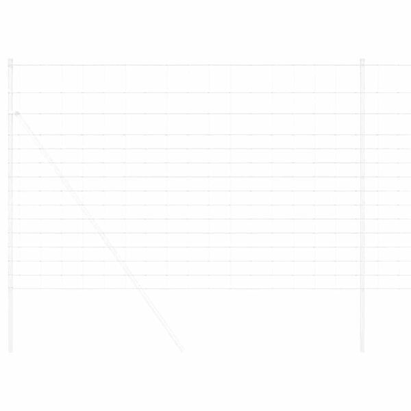 vidaXL Περίφραξη αγρού Ασημί 25 x 1.6 μ Γαλβανισμένος χάλυβας