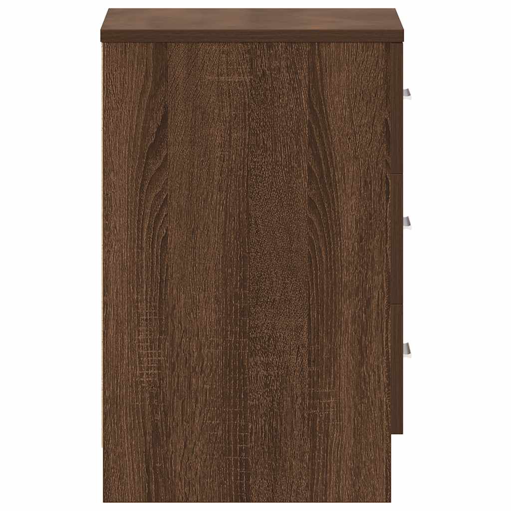 vidaXL Κομοδίνα 2 τεμ. Καφέ Δρυς από 38x35x56 Επεξεργασμένο Ξύλο