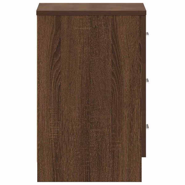 vidaXL Κομοδίνα 2 τεμ. Καφέ Δρυς από 38x35x56 Επεξεργασμένο Ξύλο