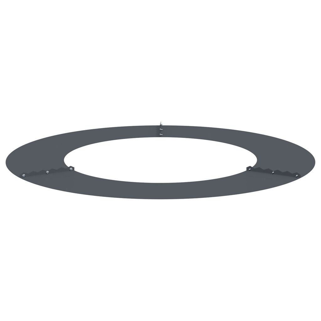 vidaXL Φλατ Δαχτυλίδια Δέντρων 5 pcs Ανθρακί Ø50 / 80 εκ. Ατσάλι