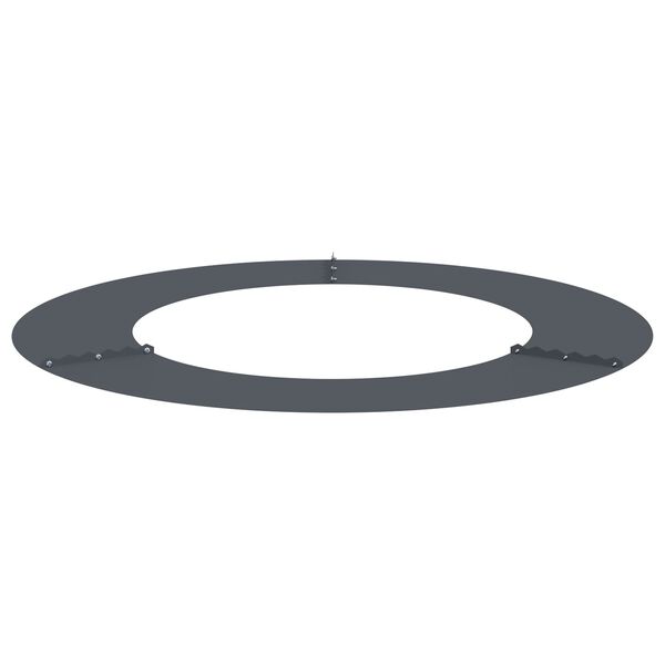 vidaXL Φλατ Δαχτυλίδια Δέντρων 5 pcs Ανθρακί Ø50 / 80 εκ. Ατσάλι