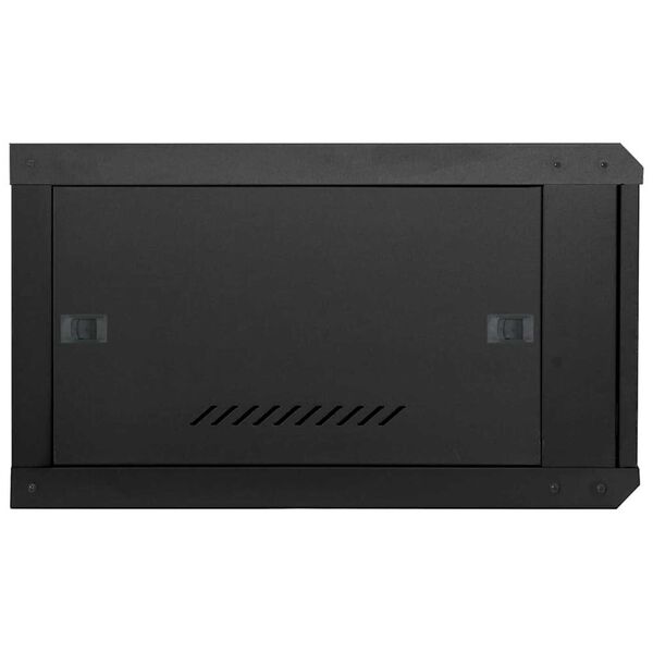 vidaXL Ντουλάπα δικτύου με αποθήκευση Μαύρο 60 x 60 x 35 cm Ατσάλι