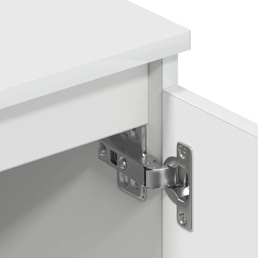 vidaXL Έπιπλο Τηλεόρασης Λευκό 140 x 40 x 35,5 εκ. από Επεξ. Ξύλο