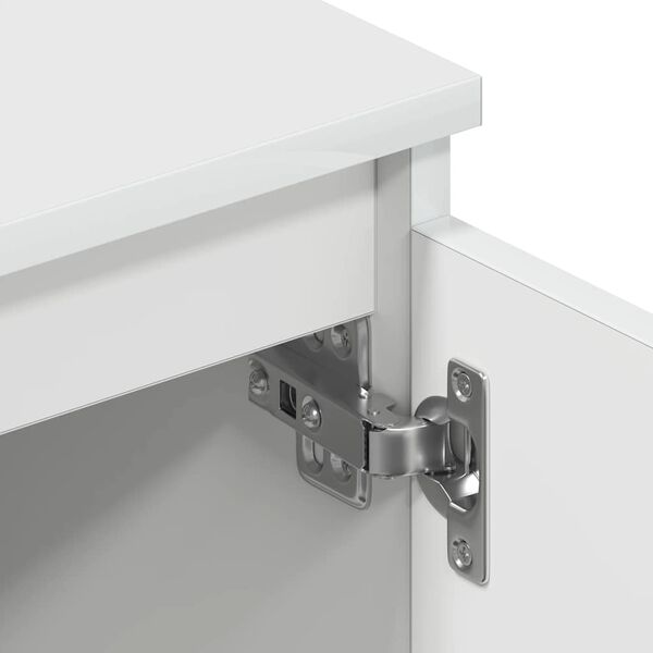 vidaXL Έπιπλο Τηλεόρασης Λευκό 140 x 40 x 35,5 εκ. από Επεξ. Ξύλο
