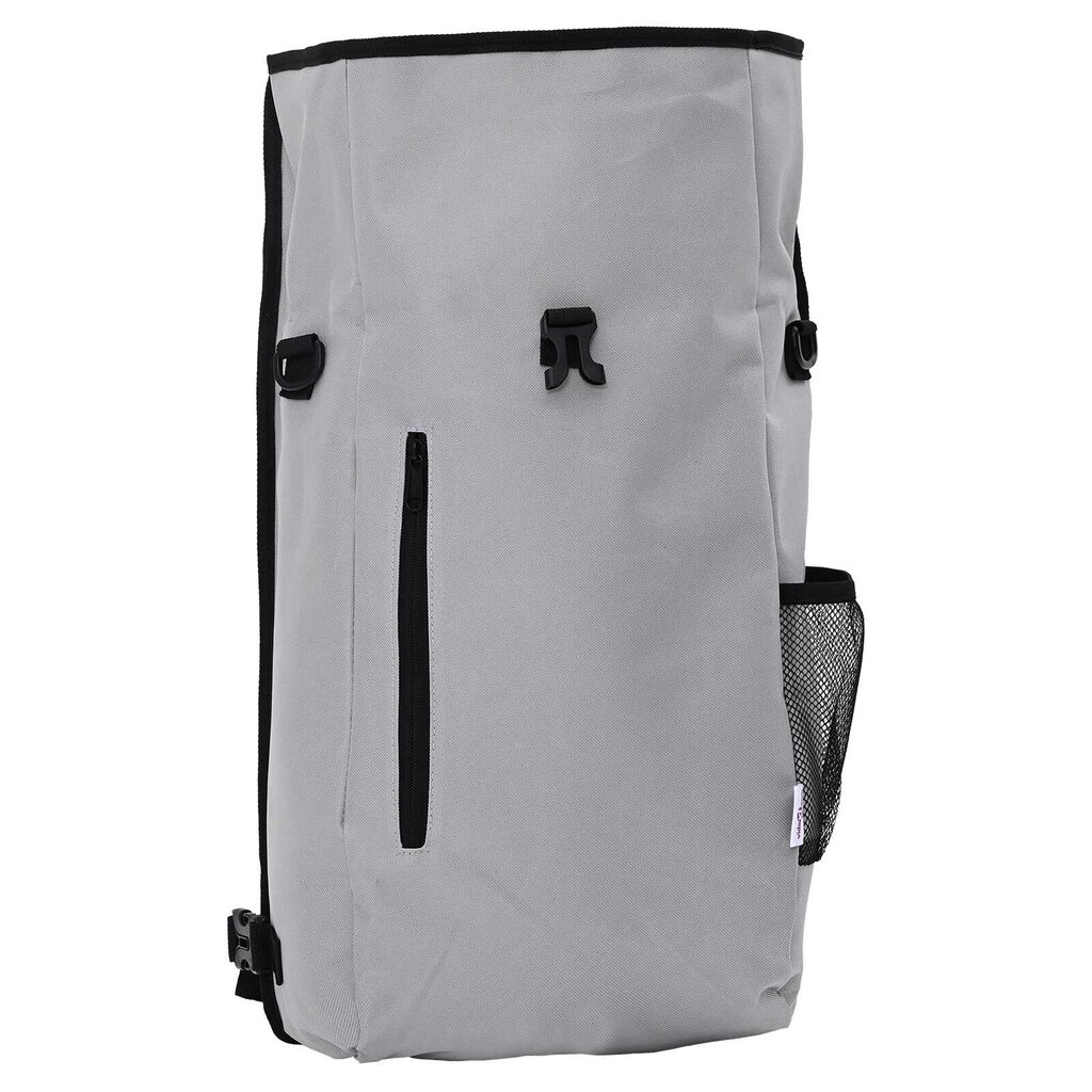 vidaXL Τσάντα Ποδηλάτου για Ράγες 20 L Γκρι 31x13x58 εκ.