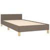 vidaXL Σκελετός Κρεβατιού Χωρίς Στρώμα Taupe 80x200 εκ. Υφασμάτινο
