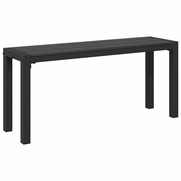 vidaXL Σέτ φαγητού για κήπο με μαξιλάρι 3 pcs Ανθρακί Ατσάλι