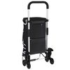 vidaXL Καρότσι Αγορών Μαύρο 47 x 39 x 100.5 εκ. Ύφασμα Oxford