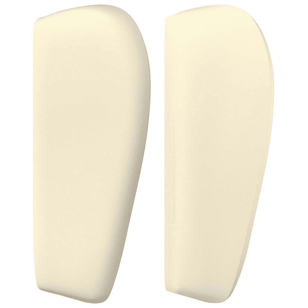 vidaXL Κρεβάτι Boxspring με Στρώμα Κρεμ 100x200εκ. από Συνθετικό Δέρμα