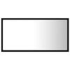 vidaXL Καθρέφτης Μπάνιου με LED Μαύρος 80x8,5x37 εκ. Ακρυλικός