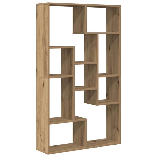vidaXL Βιβλιοθήκη Αρτισιανή Δρυς 72x20x120 εκ. από Επεξεργασμένο Ξύλο
