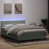 vidaXL &Kappa;&rho;&epsilon;&beta;ά&tau;&iota; Boxspring &mu;&epsilon; &Sigma;&tau;&rho;ώ&mu;&alpha; & LED &Alpha;&nu;&omicron;&iota;&chi;&tau;ό &Gamma;&kappa;&rho;&iota; 160x210 &epsilon;&kappa;. &Beta;&epsilon;&lambda;&omicron;ύ&delta;&iota;&nu;&omicron;