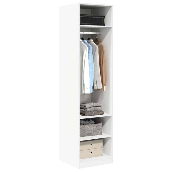 vidaXL Ντουλάπα Λευκή 50 x 50 x 200 εκ. από Επεξ. Ξύλο