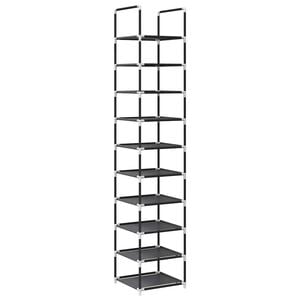 &Rho;ά&phi;&iota; &pi;&alpha;&pi;&omicron;&upsilon;&tau;&sigma;&iota;ώ&nu; vidaXL 10 &epsilon;&pi;&iota;&pi;έ&delta;&omega;&nu; &mu;&alpha;ύ&rho;&omicron; 33x33x174 cm