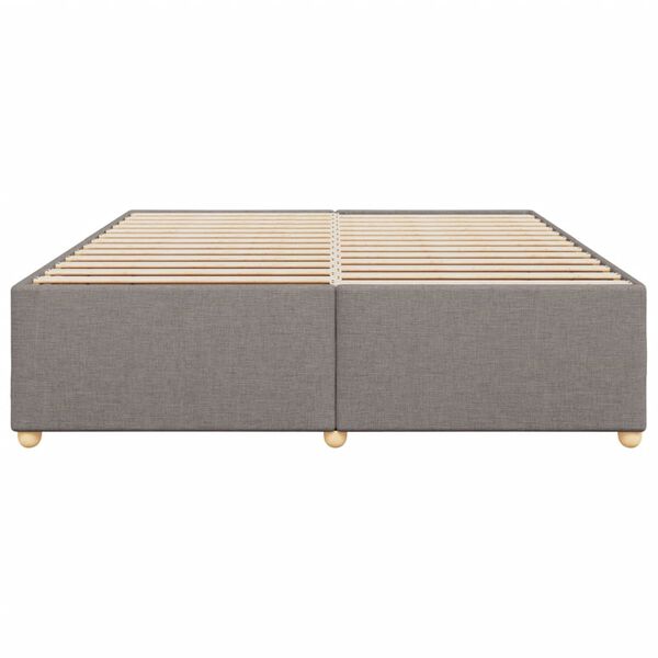 vidaXL Σκελετός Κρεβατιού Χωρίς Στρώμα Taupe 180x200 εκ. Υφασμάτινο