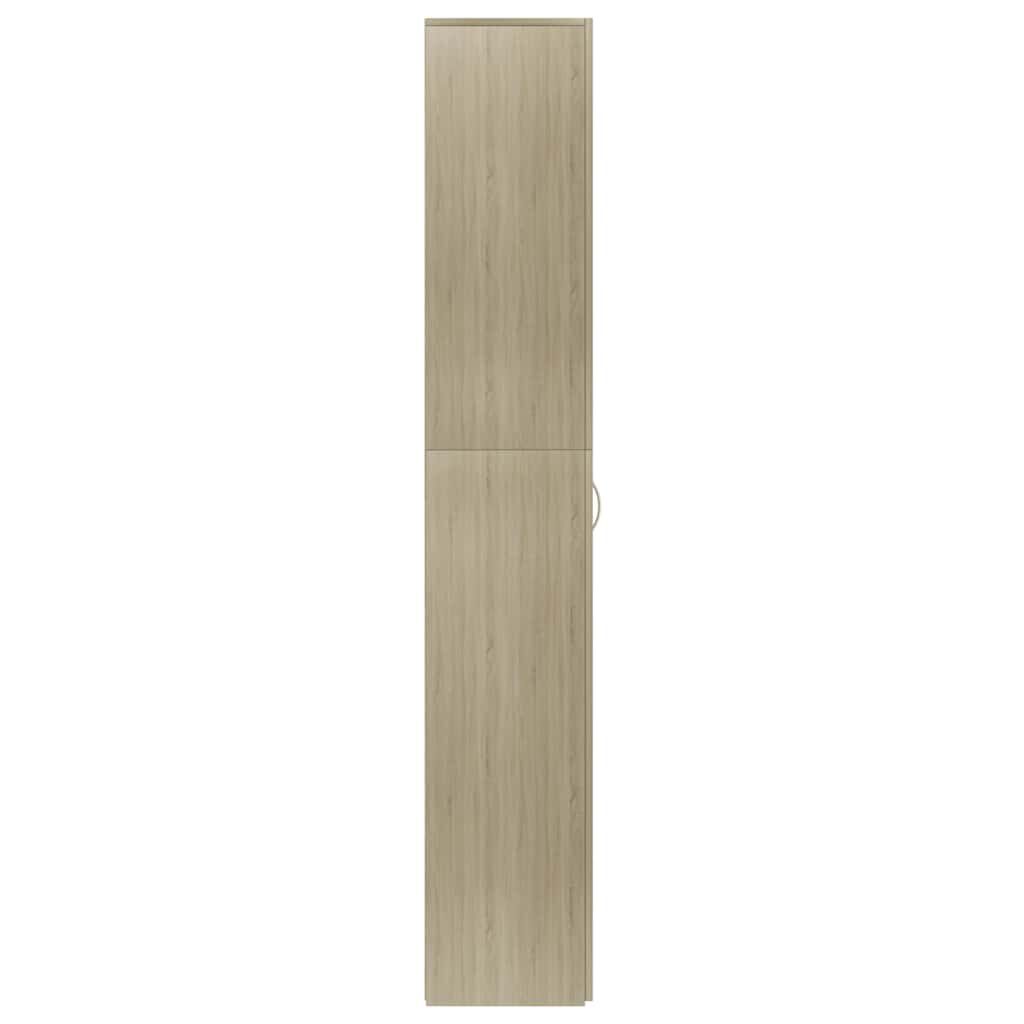 vidaXL Ντουλάπα Γραφείου Sonoma Δρυς 60 x 32 x 190 εκ. από Επεξ. Ξύλο