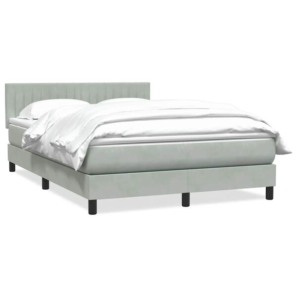 vidaXL &Kappa;&rho;&epsilon;&beta;ά&tau;&iota; Boxspring &mu;&epsilon; &Sigma;&tau;&rho;ώ&mu;&alpha; &Alpha;&nu;&omicron;&iota;&chi;&tau;ό &Gamma;&kappa;&rho;&iota; 140x210 &epsilon;&kappa;. &Beta;&epsilon;&lambda;&omicron;ύ&delta;&iota;&nu;&omicron;