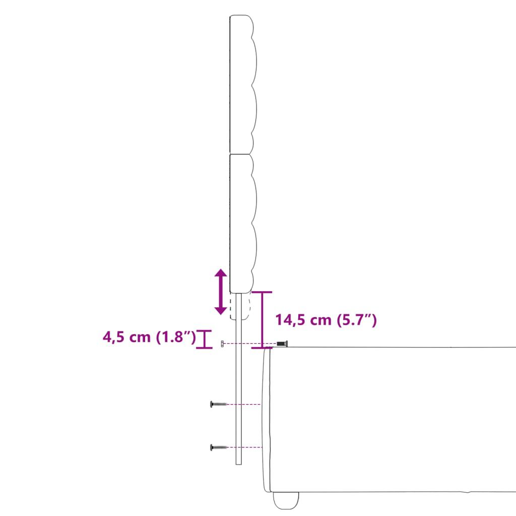 vidaXL Κρεβάτι Boxspring με Στρώμα Μαύρο 80 x 200 εκ. Υφασμάτινο